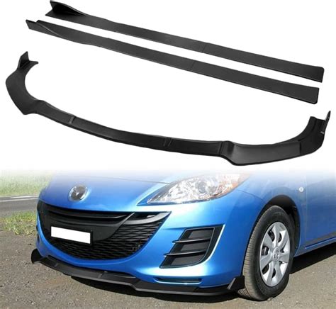 Q1 Tech 9 Piece Front Bumper Body Kit Lip And Side Skirt Extensions