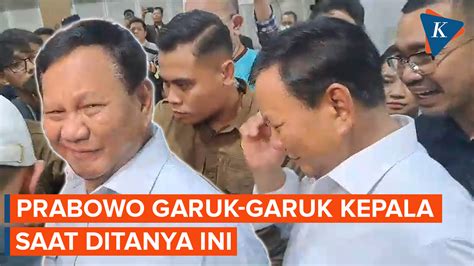 Video Prabowo Garuk Garuk Kepala Saat Ditanya Soal Anies Beri Nilai 11