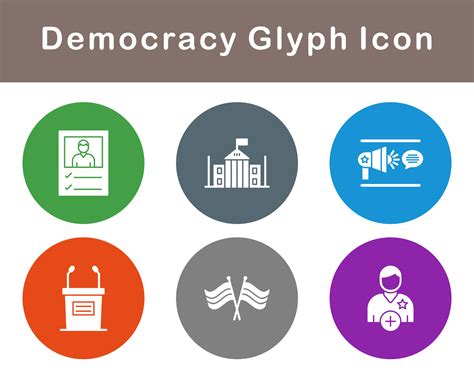 Democracy Vector Icon Set 20730466 Vector Art at Vecteezy