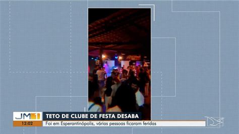 Telhado de casa de festa desaba e deixa feridos no Maranhão Maranhão G1