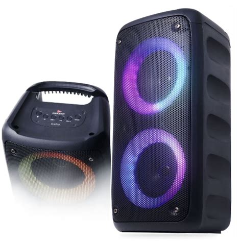 Caixa De Som Bluetooth Gigante Amplificada Torre Painel Led Rgb Grasep