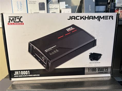 MTX Audio JH10001 Jackhammer Series 1100W X 1 1 Ohm Class D Mono