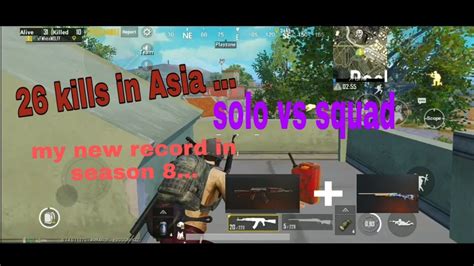 Solo Vs Squad Intense Gameplay Asia 26 Kills Youtube