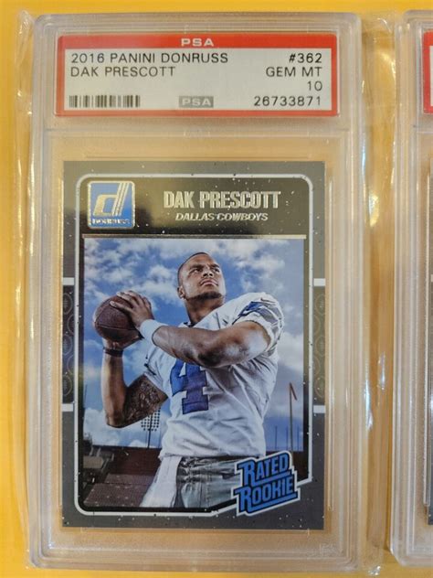 Donruss Optic Ezekiel Elliott Dak Prescott Rookie Psa