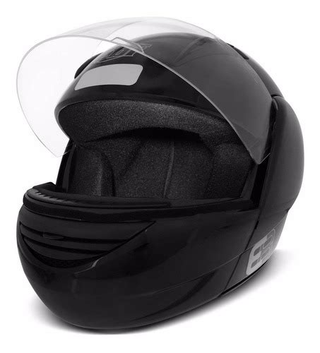 Capacete Moto Ebf E8 Robocop Escamoteável Articulado Preto Mercadolivre