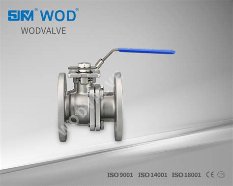 DIN Stainless Steel 2PC Flanged Ball Valve With Mounting Pad China