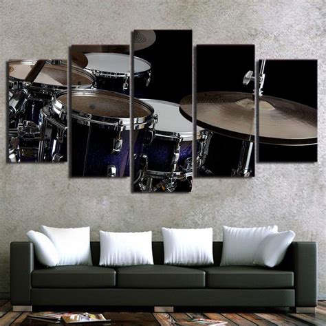 Musical Instruments 52 – Music 5 Panel Canvas Art Wall Decor – Canvas Storm