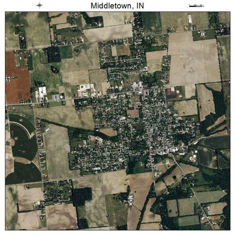 Aerial Photography Map of Middletown, IN Indiana