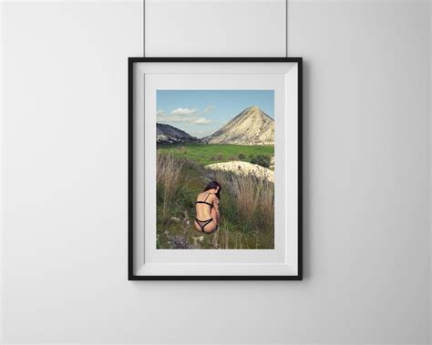 Nude Fine Art Photography Woman Wall Art Fashion Print Nature Mountains Landscape Fine High