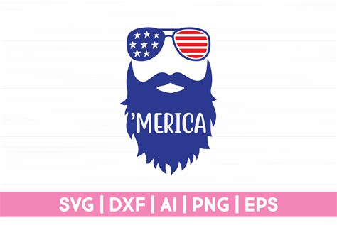 Merica Svg 4th Of July Svg File Gráfico Por Craftartsvg · Creative