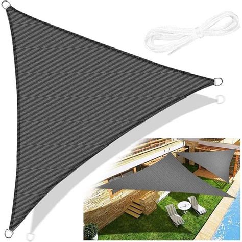 Emooqi Voile D Ombrage Triangle Voile D Ombrage Toile D Ombrage HDPE