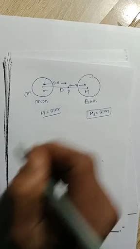 Part I Physics The Distance Of The Centres Of Moon And Earth Is D Th