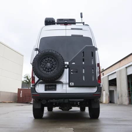 Mercedes Sprinter Rear Door Cargo Racks Nomadic Supply Company