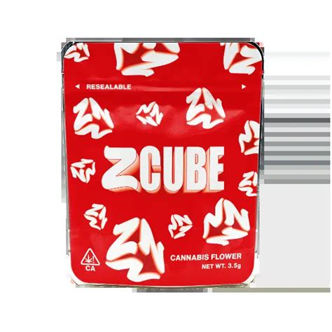 Z Cube Mylar Bags Labelled Or Unlabelled Strain Labels