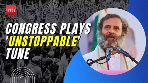 Rahul Gandhi Congress Shares Im Unstoppable Rahul Gandhi Post As