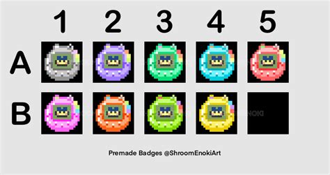 Pastel Tamagotchi Twitch Badges Pixel Art Shroom Enoki S Ko Fi Shop