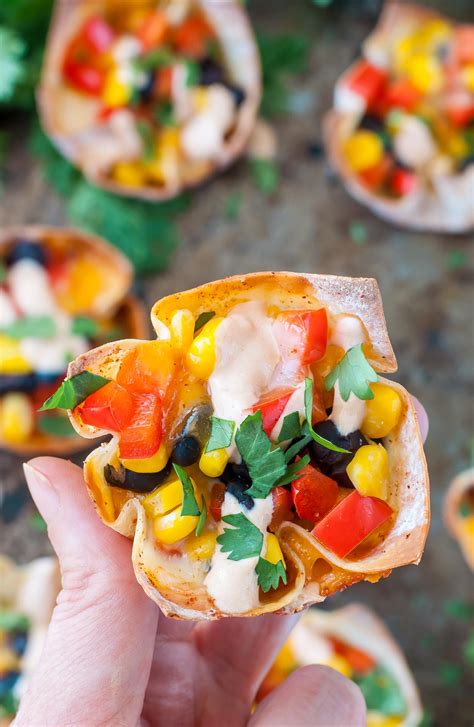 Southwest Veggie Won Ton Cups