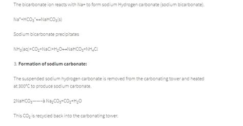 Section Q.16 Explain Solvay process manufacture of sodium carbonate and give any Two uses of it ...