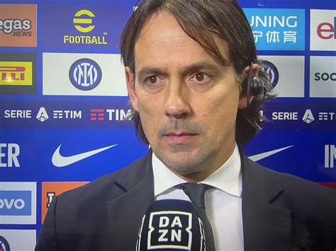 Le Parole Di Simone Inzaghi Al Termine Di Inter Milan