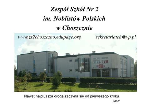 Ppt Zesp Szk Nr Im Noblist W Polskich W Choszcznie Powerpoint