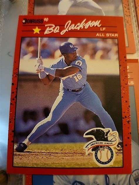 Donruss Bo Jackson Multiple Error No Dot Inc No Tm Asgp