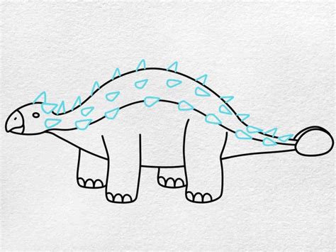 How To Draw An Ankylosaurus Helloartsy