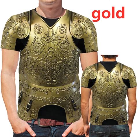 Medieval Novelty Knight Warrior Armor T Shirt Cool Fashion 3d Printed