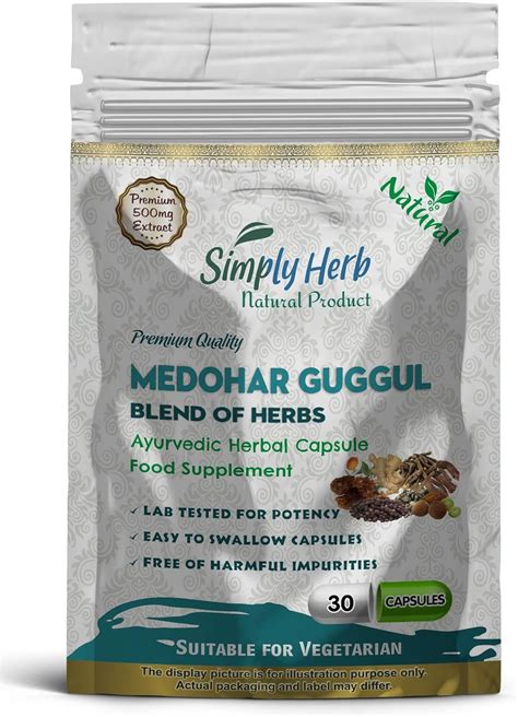 Medohar Guggul Capsule Capsules Amazon Co Uk Health Personal Care