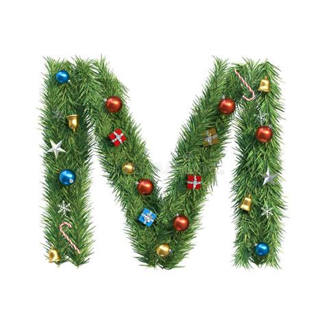 Christmas Alphabet Letter M Stock Illustrations 354 Christmas