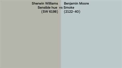 Sherwin Williams Sensible Hue Sw 6198 Vs Benjamin Moore Smoke 2122 40 Side By Side Comparison