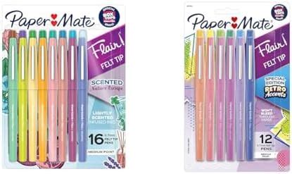 Amazon Paper Mate Flair Scented Felt Tip Pens Assorted Nature