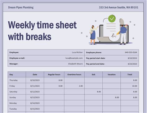 Biweekly Time Card Template Free - PRINTABLE TEMPLATES