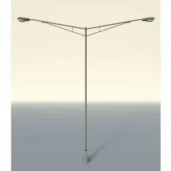 Dual Arm Mild Steel Double Arm Street Light Pole At Rs 90 Kilogram In