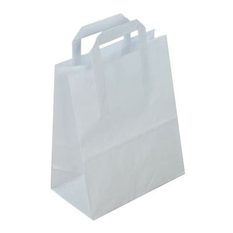 Paper Carrier Bags White Paper Bags Ukpackaging