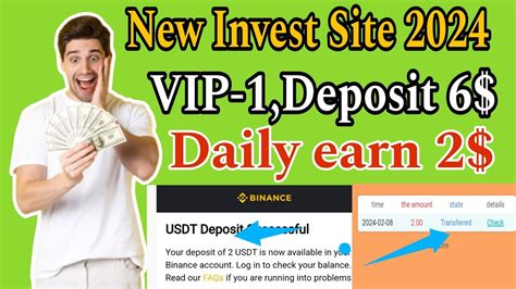 New Invest Site Vip Deposit Daily Earn