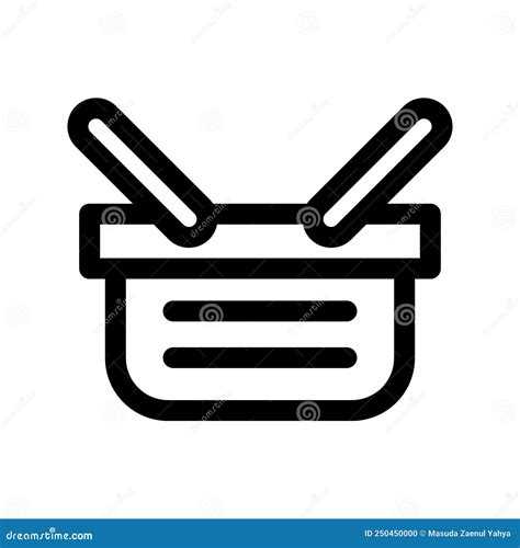 Shopping Basket Icon Template Stock Vector Illustration Of Ecommerce