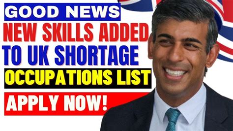 Good News More New Skills Added To UK Shortage Occupations List Move