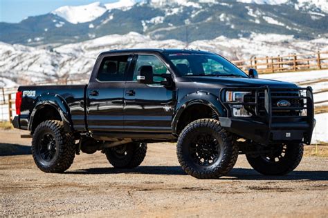 2020 Ford F250 Super Duty Crew Cab Black Widow For Sale On Bat Auctions Sold For 72 500 On