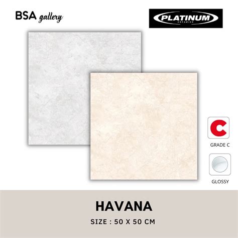 Jual Keramik Lantai Platinum Havana X Corak Glossy Floor Tile