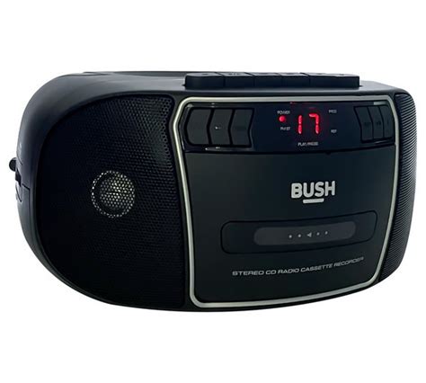 Buy Bush Cd Radio Cassette Boombox Black Silver Personal Cd