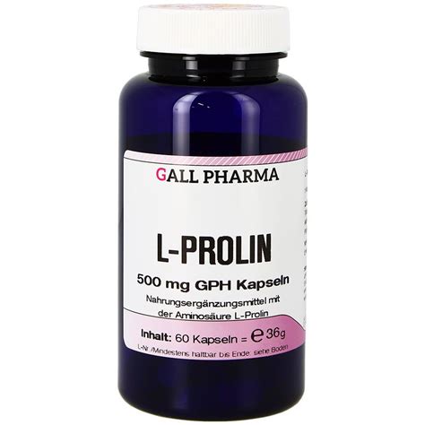 Gall Pharma L Prolin Mg Gph Kapseln St Shop Apotheke At