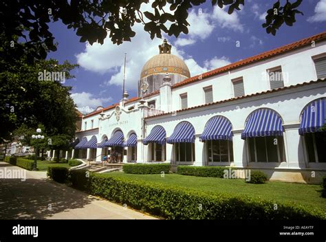 Bath House Row In Hot Springs Arkansas Stock Photo Alamy