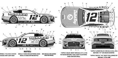 #12 Menards Dutch Boy Ryan Blaney 2023 Championship Powerslide ...