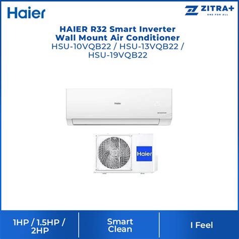 Haier Hp Hp Hp R Smart Inverter Wall Mount Air Conditioner Hsu