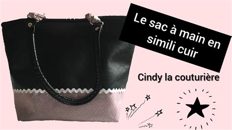 Coudre Un Sac Main En Simili Cuir Couture Facile Youtube