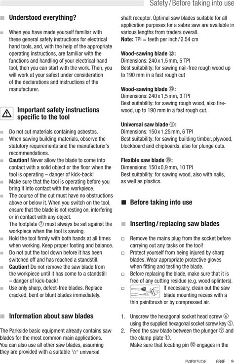 Parkside Pfs 710 Users Manual