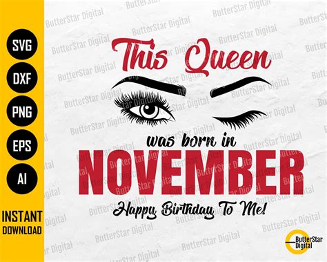 November Birthday Clip Art