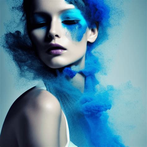 Ink Blue Smoke Art · Creative Fabrica