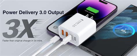 2 Pack 20w Usb C Charger Block Dual Port Pd Fast Usb C