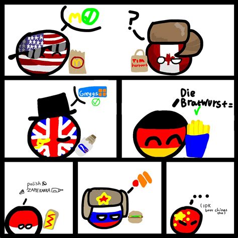 Countries national fast foods : r/countryballs_comics